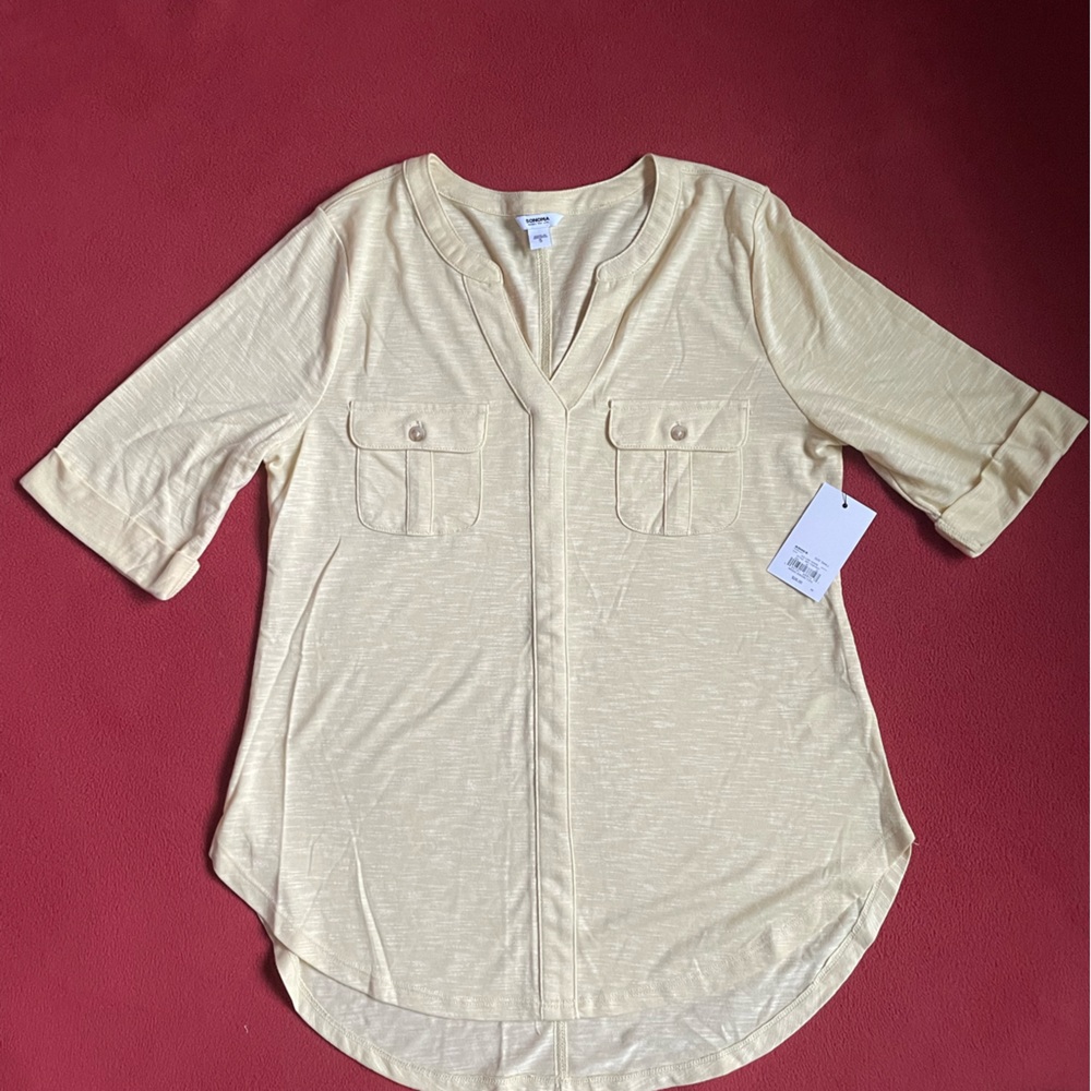 NWT - Sonoma yellow top
